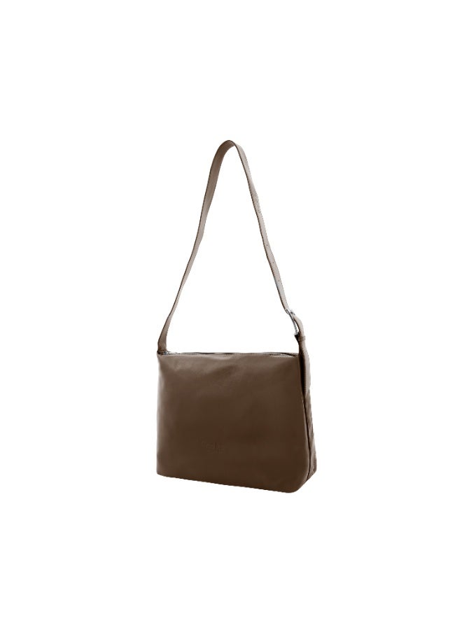 Foska Elegant Women's Bag - dark brown, Crossbody & ShoulderExport to Sheets - 34.5x25.5 cm - Image 2