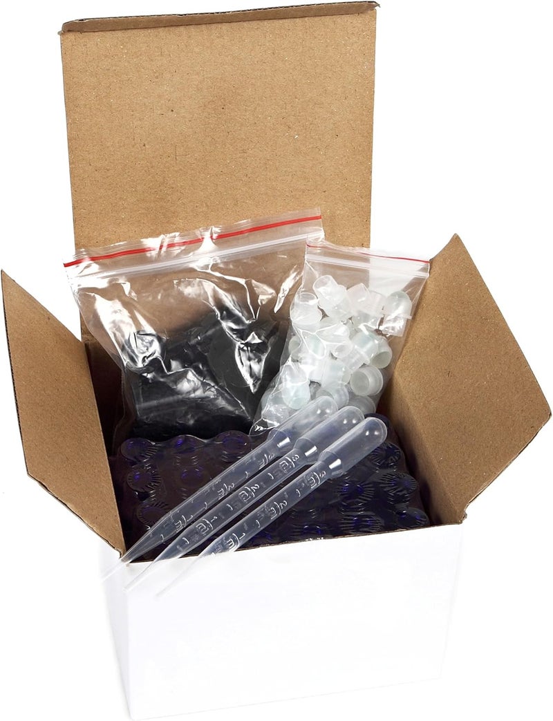 Vivaplex 24 Cobalt Blue 10 ml Glass Roll On Bottles with 33 ml Droppers - Image 4