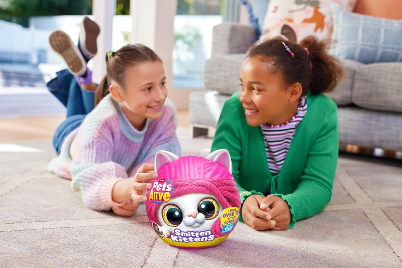 Pets Alive Smitten Kittens Surprise (Bombay Cat Lucky) by ZURU Nurture Play Soft Toy Unboxing Adopt Interactive 10 Sounds - Image 2