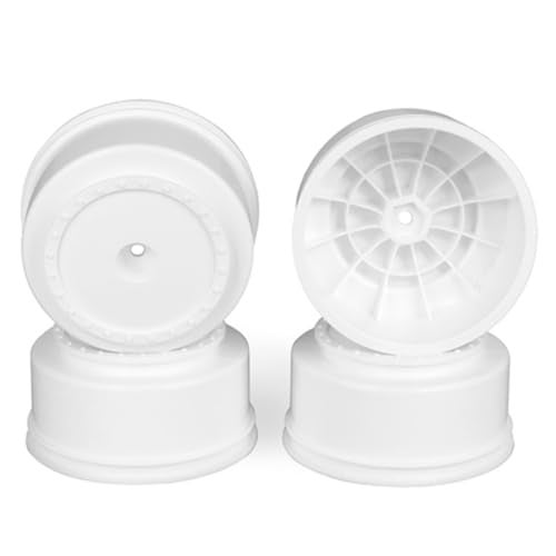 DE Racing Borrego SC WheelsKyosho Ultim Slash Rear 4x4White4pcs BS4UW - Image 1