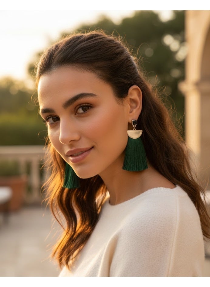 PARFOIS Women's green earrings - Image 1