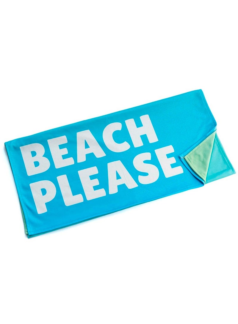 More cottons Ombre Beach Please Towel Material: Microfiber Size: 60×180 cm Lightweight and quick-drying GSM: 430  - Image 3