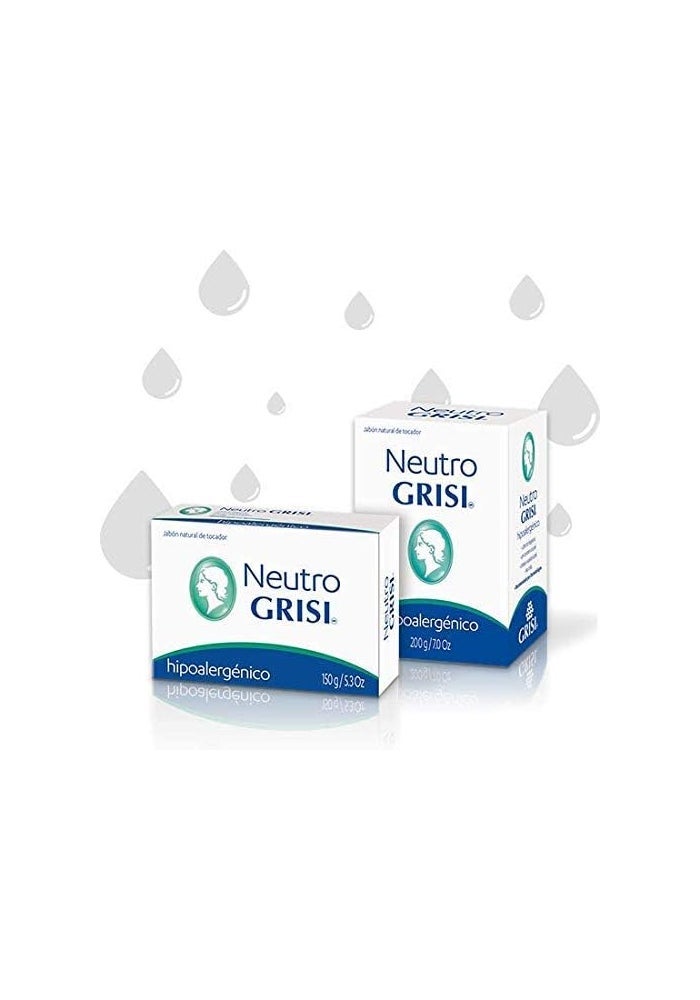 Grisi 6-Pack Hypoallergenic Neutral Soap - Unscented Natural Bar Soap - Image 2