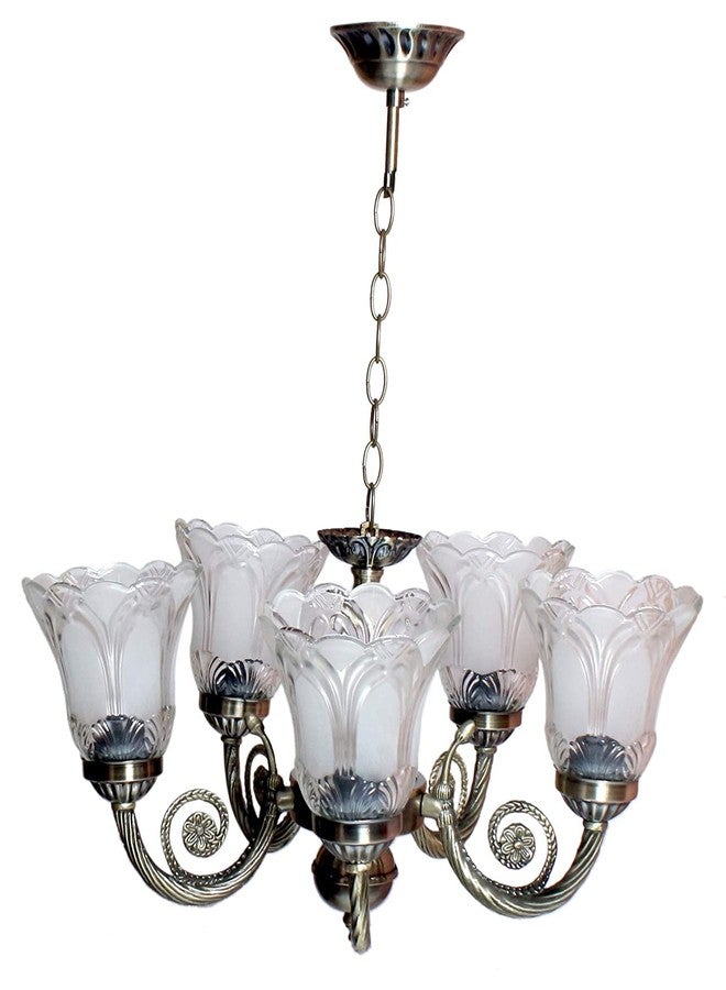 kinis Vintage Black Antique Chandelier for Drawing Room/Jhoomer for Living Room/Chandelier for Dining Table/Ceiling Hanging Lights/Ceiling Pendant Lamp for Home/Bar/resturants/Hotels (Without Bulb) - Image 2