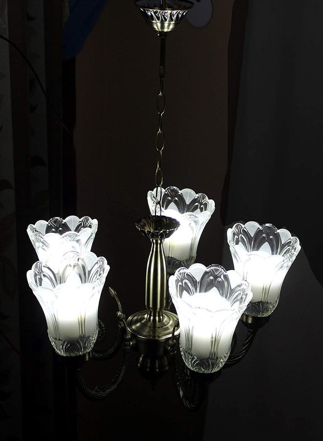 kinis Vintage Black Antique Chandelier for Drawing Room/Jhoomer for Living Room/Chandelier for Dining Table/Ceiling Hanging Lights/Ceiling Pendant Lamp for Home/Bar/resturants/Hotels (Without Bulb) - Image 3