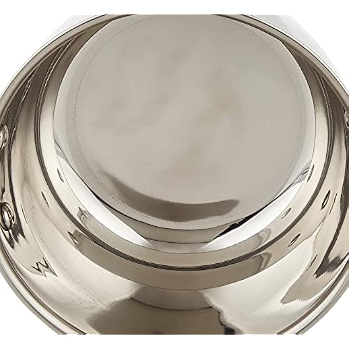 ريحني قاع SS حثي Caserole Dia 160 مم 17L مع غطاء زجاجي مقبض أسود من الباكليت على جانبين Csi003 Cylcsi003Mur - Image 5