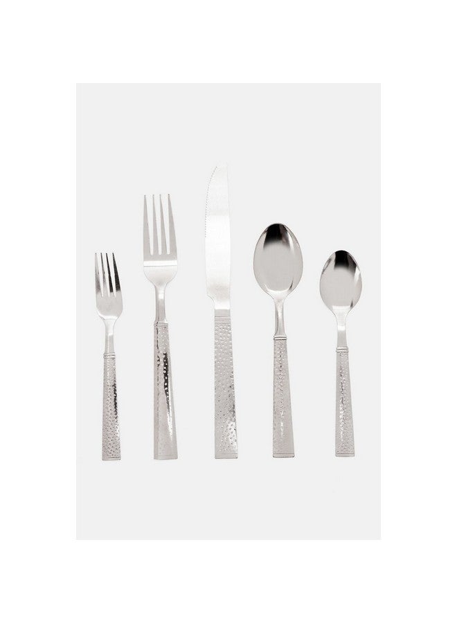 جيبسون طقم أدوات مائدة من الفولاذ المقاوم للصدأ آمن للغسل في غسالة الأطباق مكون من  قطعة فضي - Image 1