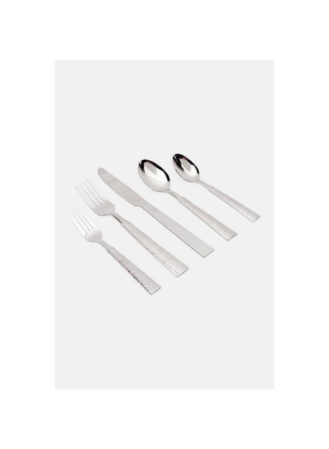 جيبسون طقم أدوات مائدة من الفولاذ المقاوم للصدأ آمن للغسل في غسالة الأطباق مكون من  قطعة فضي - Image 2