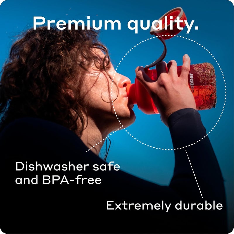 BOBBER 20 oz Tritan Water Bottle with Fruit Infuser - BPA Free Plastic Bottle with Leak-Proof Lid, Dishwasher Safe, Great for Gym & Outdoor (Cayenne Red) - Image 5