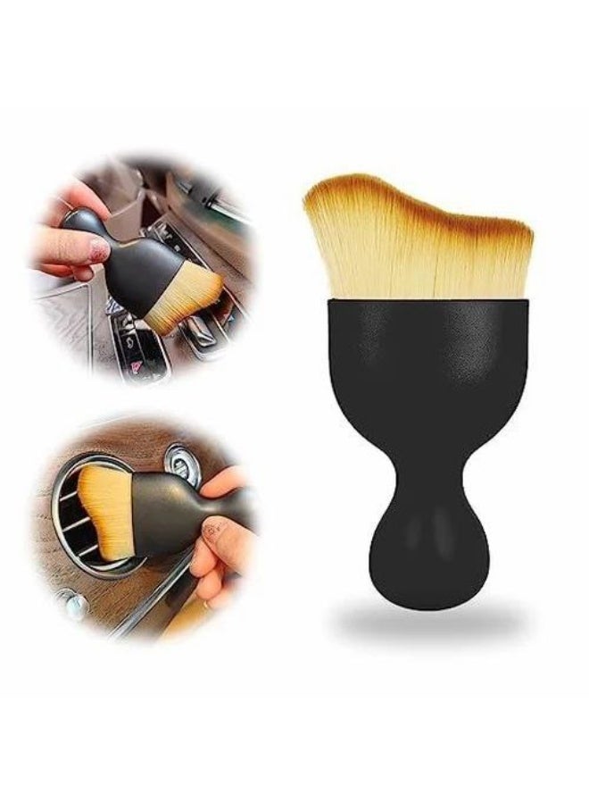 This cleaning brush for tight spaces will reach every corner and crevice in your car or home.  Its soft, thick bristles protect and polish surfaces, and it easily reaches air vents, keyboards, and cameras. - Image 1