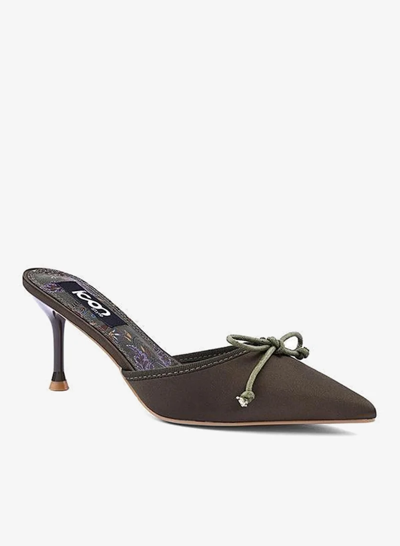 IconStyle Womens pointed toe heeled mules
