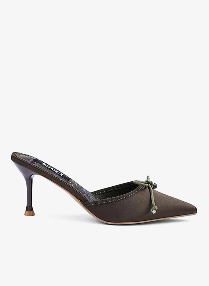 IconStyle Womens pointed toe heeled mules