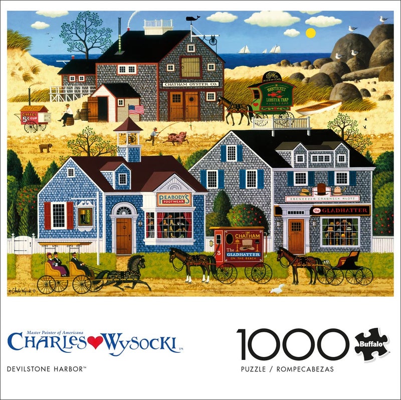 Buffalo Games - Charles Wysocki - Devilstone Harbor - 1000 Piece Jigsaw Puzzle for Adults Challenging Puzzle Perfect for Game Nights - Finished Puzzle Size is 26.75 x 19.75 - Image 2