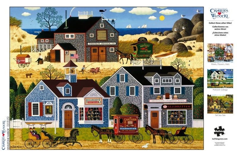 Buffalo Games - Charles Wysocki - Devilstone Harbor - 1000 Piece Jigsaw Puzzle for Adults Challenging Puzzle Perfect for Game Nights - Finished Puzzle Size is 26.75 x 19.75 - Image 5