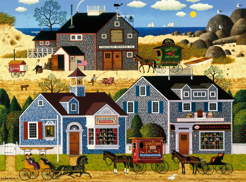 Buffalo Games - Charles Wysocki - Devilstone Harbor - 1000 Piece Jigsaw Puzzle for Adults Challenging Puzzle Perfect for Game Nights - Finished Puzzle Size is 26.75 x 19.75 - Image 1