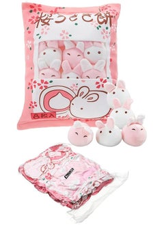 Civaner Cute Plush Pillow Kawaii Room Decor Throw Pillow Removable Stuffed Animal Toys Fluffy Cherry Bunnies Dog Dinosaur Cookies Gifts for Teens Girls Kids (Bunny)  - Image 1