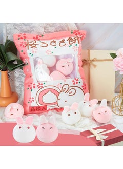Civaner Cute Plush Pillow Kawaii Room Decor Throw Pillow Removable Stuffed Animal Toys Fluffy Cherry Bunnies Dog Dinosaur Cookies Gifts for Teens Girls Kids (Bunny)  - Image 3