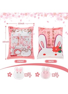 Civaner Cute Plush Pillow Kawaii Room Decor Throw Pillow Removable Stuffed Animal Toys Fluffy Cherry Bunnies Dog Dinosaur Cookies Gifts for Teens Girls Kids (Bunny)  - Image 2