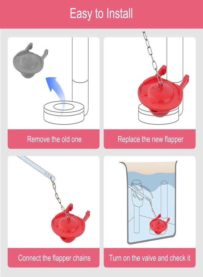 Hibbent Large 3-Inch Toilet Flapper Replacement Compatible with TOTO flapper Model G-Max, THU138S, THU175S and THU331S- Oversized Sealing and Easy to Install - Image 5
