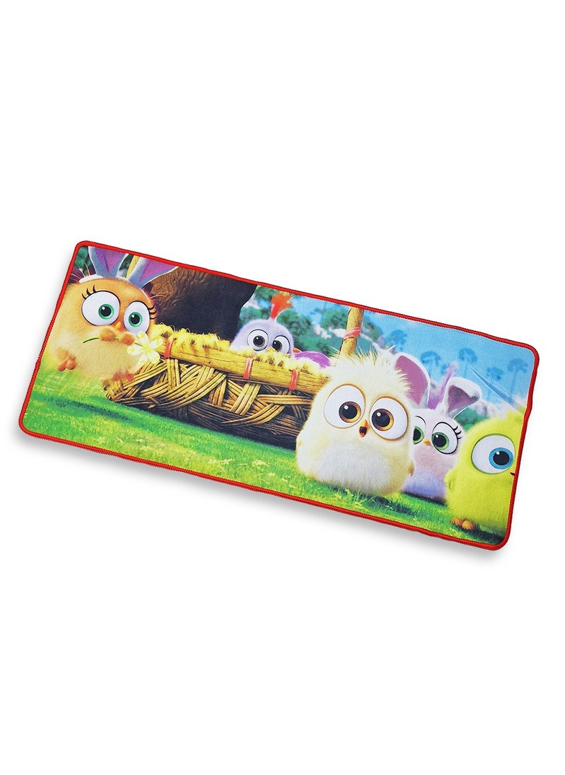 Gaming Mouse Pad , Cute Birds Themed ( 70cmx30cmx2mm ), HD Printing Style Desk Mat, Mouse and Keyboard Pad Extended, Waterproof Fabric Surface Mouse Pads for Desk, Anti-Slip Rubber Base