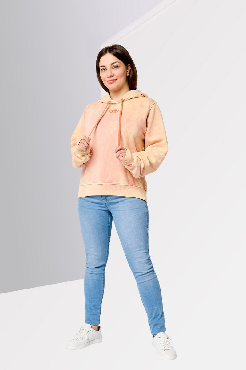 DIESEL Women Brand Logo Long Sleeve Hoodie, Multicolor - Image 2