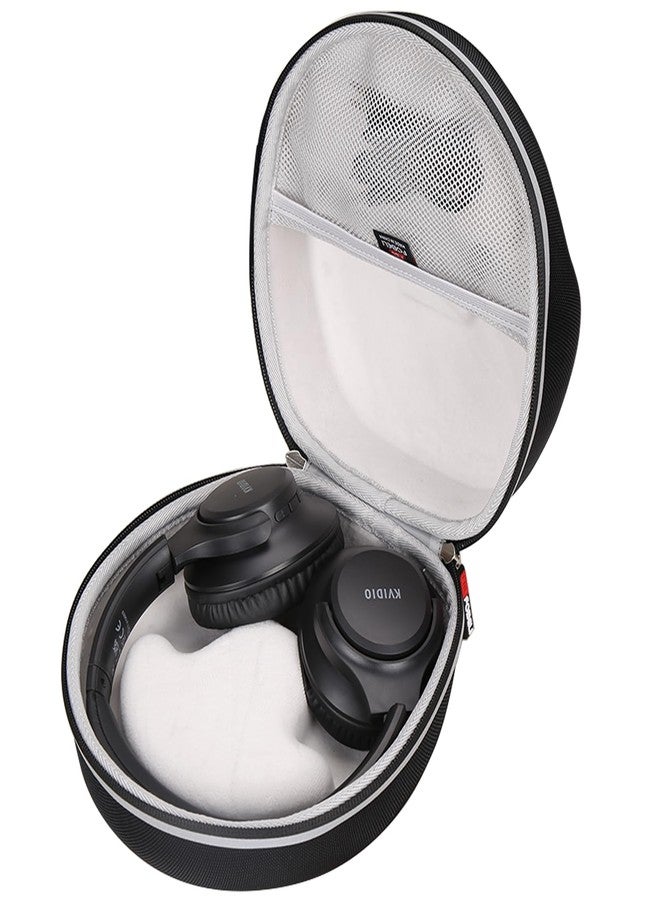 FBLFOBELI حافظة سماعات الرأس FBLFOBELI متوافقة مع JBL و Beats و Sony و Soundcore Anker و Raycon و TOZO و KVIDIO و SteelSeries و Logitech و Bose و Audio-Technica و Sennheiser و Skullcandy، أسود + رمادي - Image 1