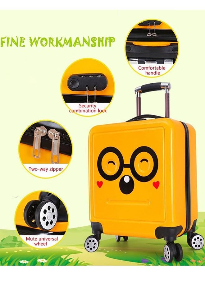 GoldenLike - Kids Luggage Children Travel Suitcase 20 Inch Cartoon Rolling Trolley Case with Wheels Children's Carry on Luggage for Boys Girls Travel and School - Image 1
