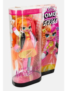 MGA OMG Fierce Neonlicious Fashion Doll, Pink Combo  - Image 2
