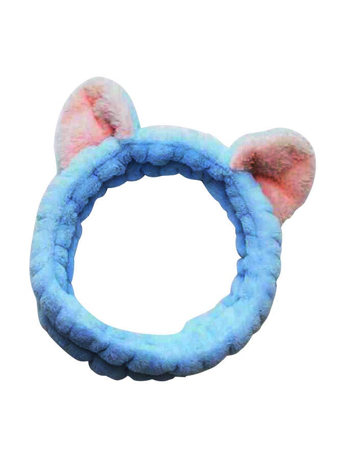NIBEMINENT Cat Ears Hoop Pattern Headband Blue/Pink  - Image 2