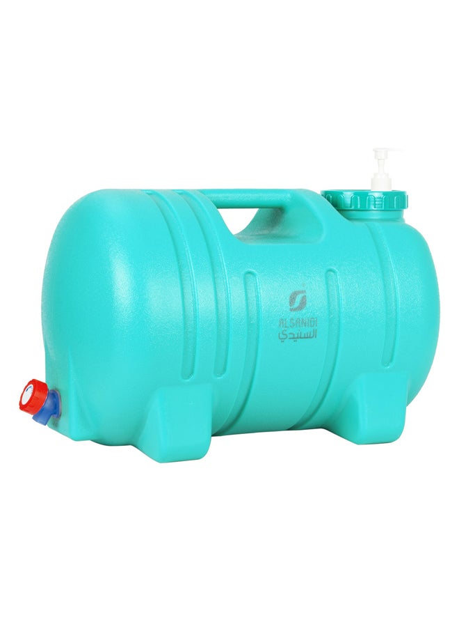 AL SANIDI Water Gallon, 3 in 1 Plastic Jug, turquoise, 30 Liter Capacity - Large Capacity, Easy to Carry, Suitable for Multiple Uses. - Image 1