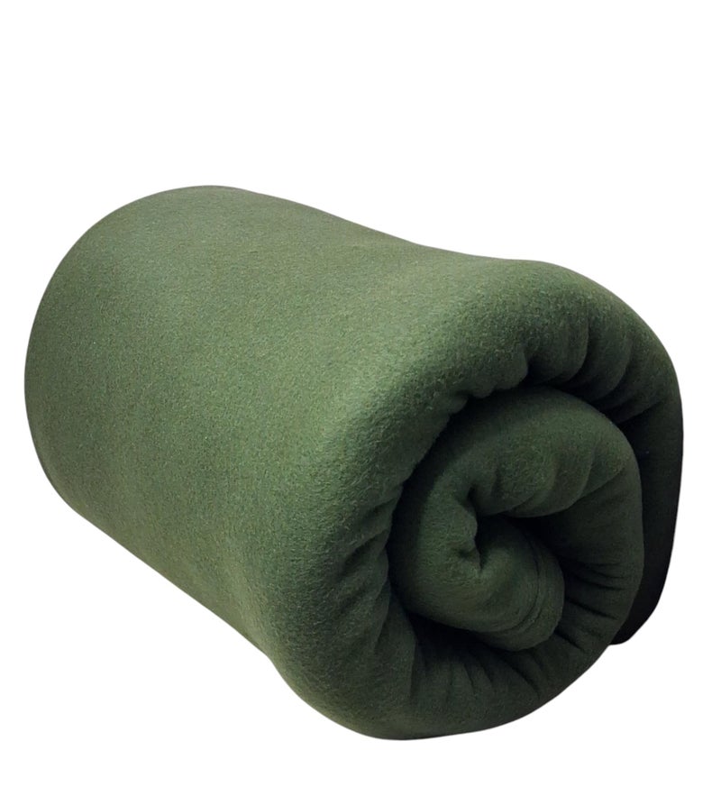 MAMRAJ 300 GSM Special for Heavy Winter Plain Light Weight Polar Fleece Blanket for Single Bed [ 60x90] (Green) - Image 4