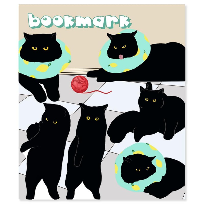 yasest Magnetic Bookmarks - 6 Pieces Assorted Cute Book Markers Clip Set for Teachers Students Book Lovers Reading, for School Office Home Supplies, Kawaii Cat Magnet Page Markers - Image 5