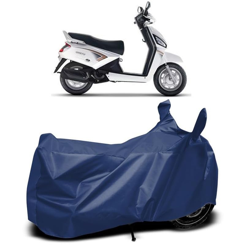 MADAFIYA Waterproof Two Wheeler Cover for Mahindra Gusto 125 Bike All Season Protection Bike Cover for Rain & Sun (Navy) - Image 1