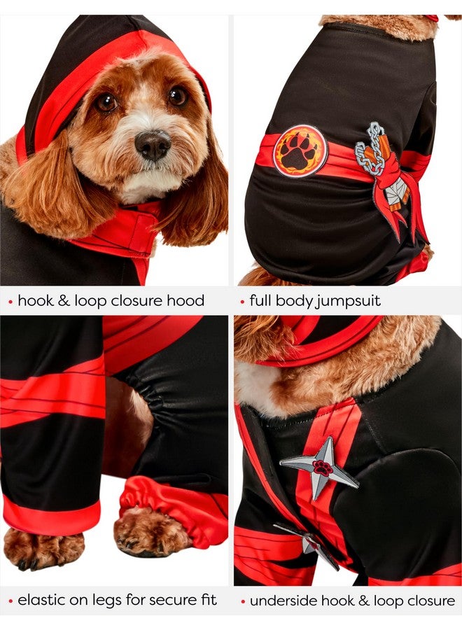 Rubies Ninja Fun and Cute Pet Costume Jumpsuit and Hood for Themed Parties and Halloween, X-Large - Image 2