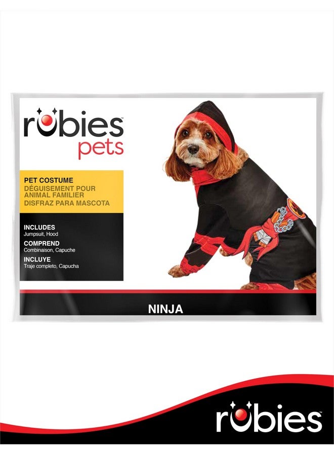 Rubies Ninja Fun and Cute Pet Costume Jumpsuit and Hood for Themed Parties and Halloween, X-Large - Image 3
