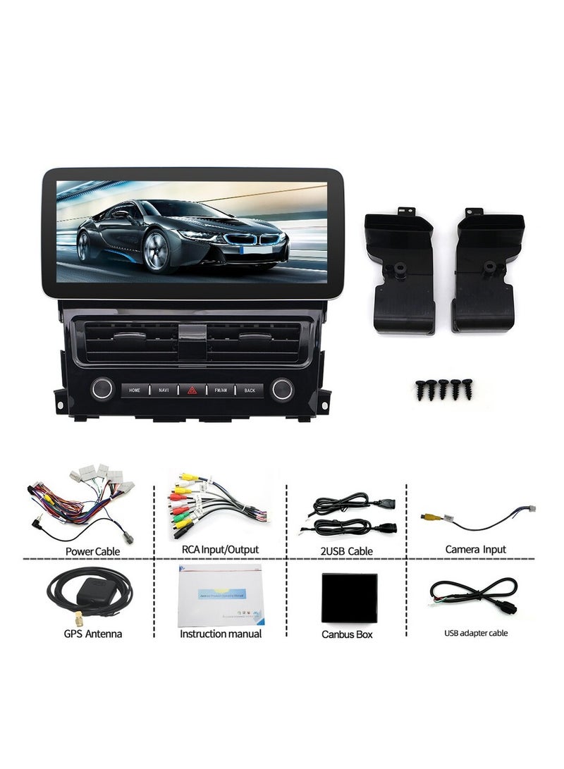 رايموس راديو سيارة Raymos مقاس 12.3 بوصة لسيارة نيسان تيانا 2013-2016، يدعم شاشة أندرويد Apple Carplay وأندرويد أوتو لاسلكيًا وذاكرة وصول عشوائي 4 جيجابايت وواجهة سريعة وواي فاي 4G وUSB QLED (1280x720) - Image 4