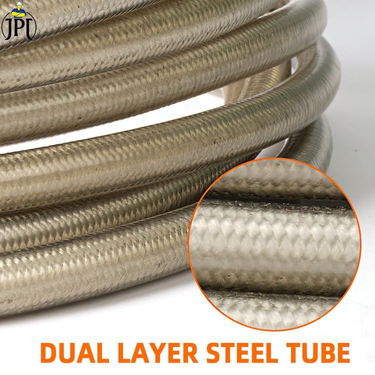 JPT خرطوم غسيل ضغط عالي JPT بمرونة فائقة بطول 15 متر معيار أمريكي خيوط M22 مع أختام O-ring حتى ضغط 3200 PSI متوافق مع العديد من ماركات الغسالات - Image 4
