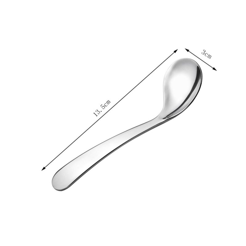 2 Pcs Baby Self Feeding Spoons Bending Design Soft Safe Smooth Edges Mealtime Practice - Image 4