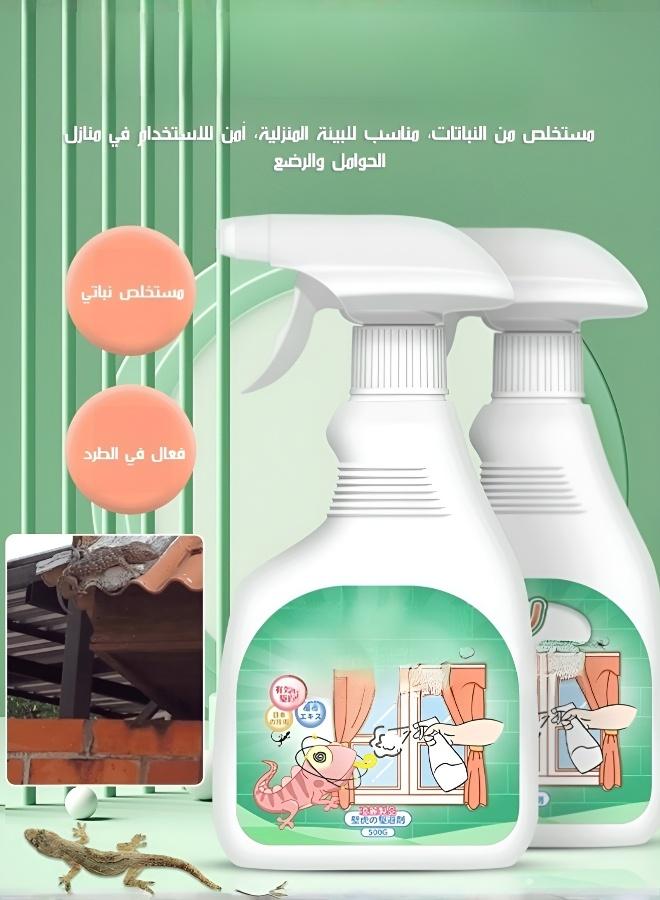 رذاذ طبيعي طارد للسحالي - مكافحة البريميات والآفات بصيغة طويلة الأمد | آمن وغير سام للمنزل/المطبخ | طارد متعدد الحشرات (العناكب، الصراصير، النمل) وسهل الاستخدام بالرذاذ - Image 2