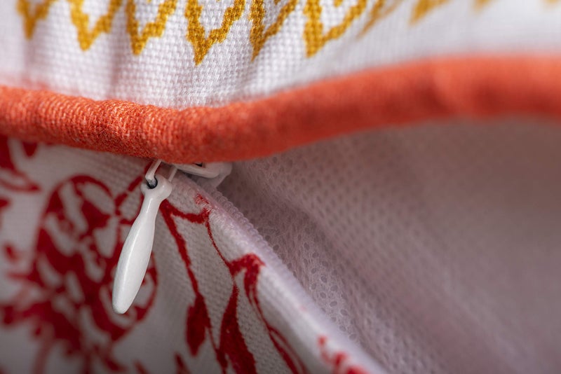 ميزون دي هيرمين Maison D 'Hermine Devinative Palow Cover 100 ٪ Cotton 18 inch × 18 بوصة مربعة مربع أغطية قابلة للغسل مع سحاب غير مرئي لأريكة غرفة نوم Katmandou - Doda - Spring/Summer - Image 4