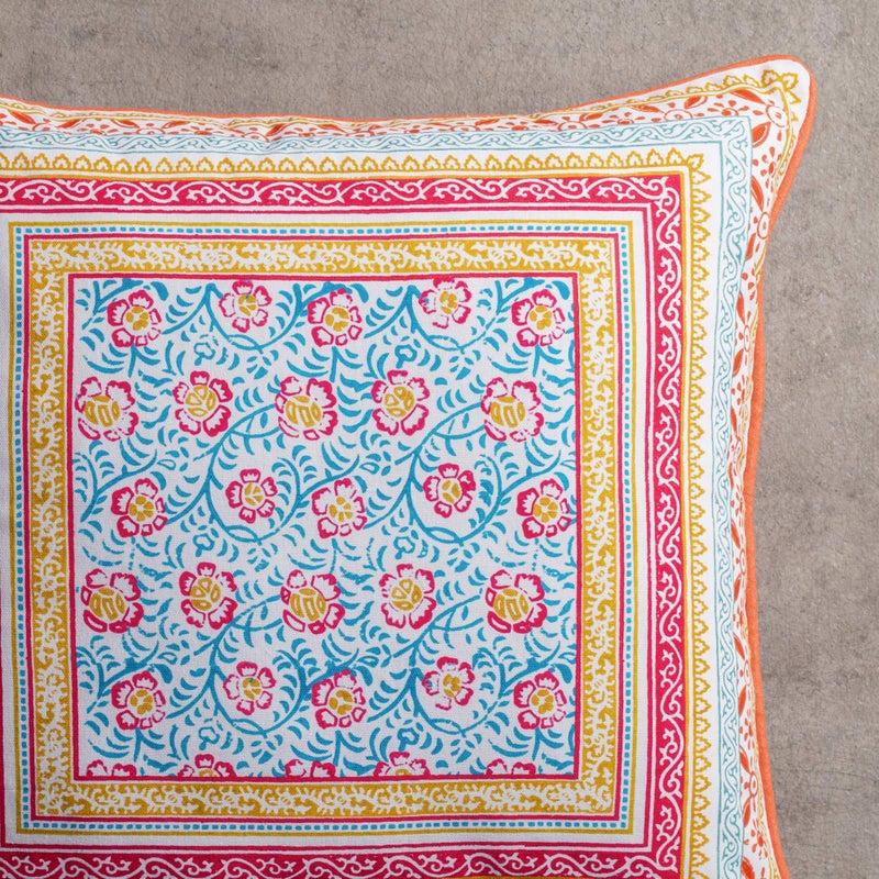 ميزون دي هيرمين Maison D 'Hermine Devinative Palow Cover 100 ٪ Cotton 18 inch × 18 بوصة مربعة مربع أغطية قابلة للغسل مع سحاب غير مرئي لأريكة غرفة نوم Katmandou - Doda - Spring/Summer - Image 3