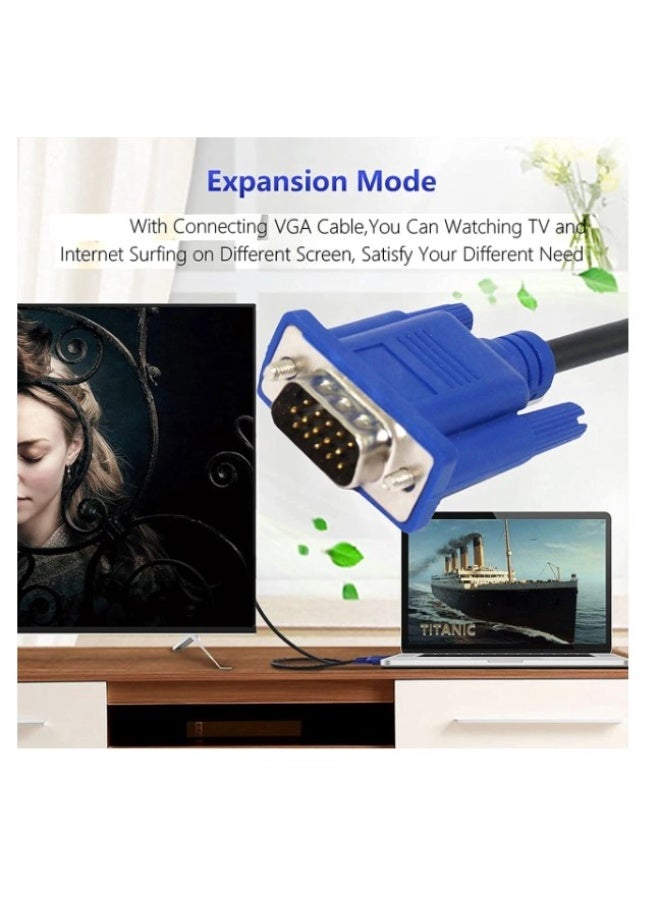 Haing HD15 Male to Male VGA Video Cable for TV Computer Monitor 3METER - Image 3