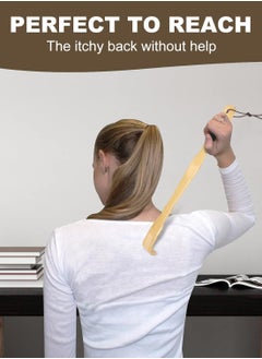 General 2 Pack Wooden Bamboo Back Scratcher, 17 Inch Long Handle Back Scratchers for Adults Men Women, with Beautiful Gift Packaging  - Image 4