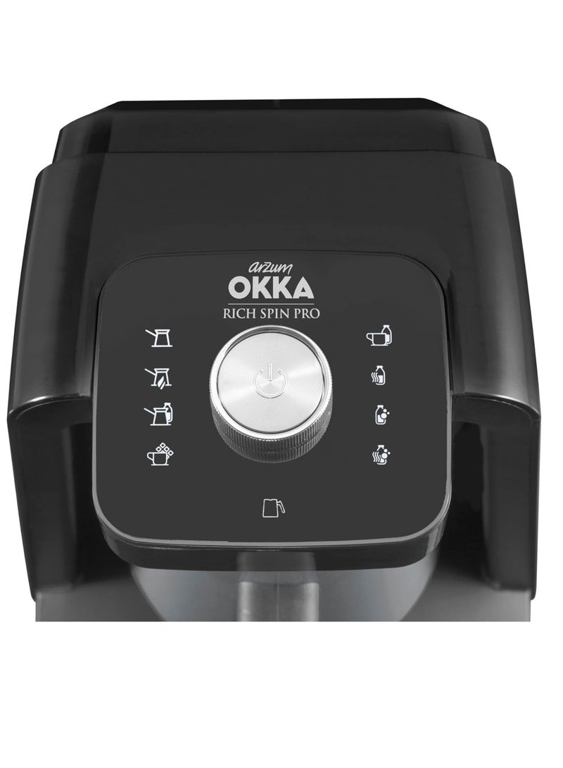 ارزوم اوكا ماكينة تحضير قهوة اوكا ريتش سبين برو من ارزوم، كروم - Image 2