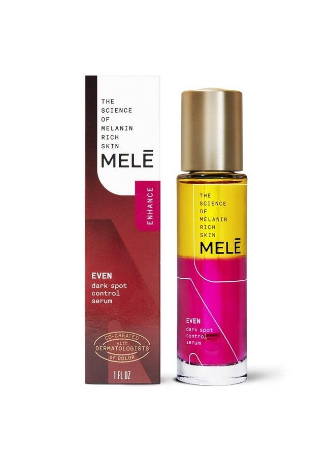 Mele Even Dark Spot Visibly Reduces Dark Spots Uneven Tone And Signs Of Aging Control Serum With Niacinamide Vitamin E And Proretinol 1 Oz  - Image 2