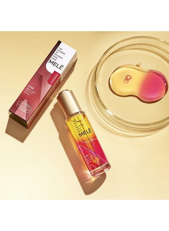 Mele Even Dark Spot Visibly Reduces Dark Spots Uneven Tone And Signs Of Aging Control Serum With Niacinamide Vitamin E And Proretinol 1 Oz  - Image 4