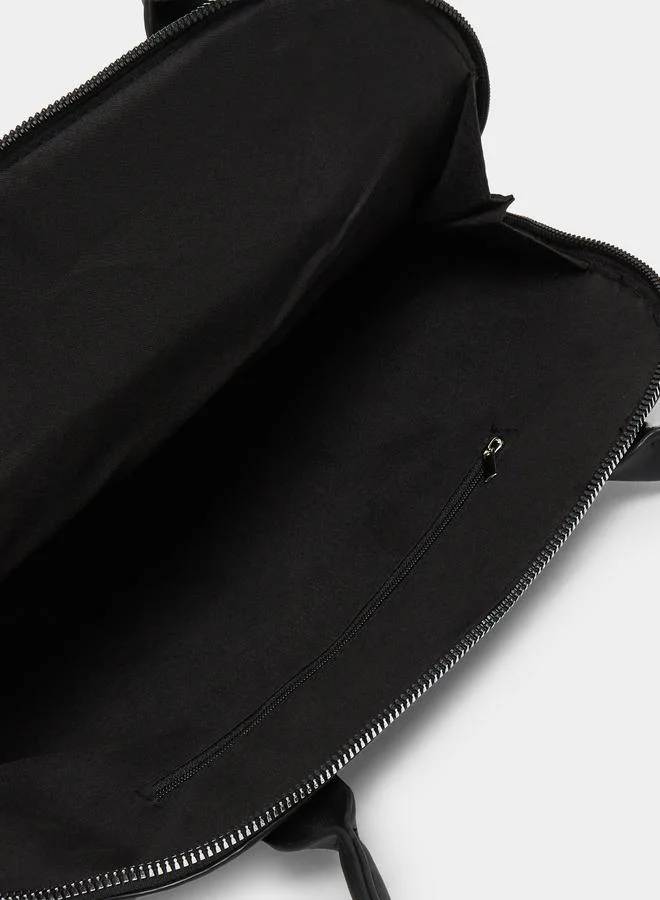 Styli Styli Women Black Top Handle Bag