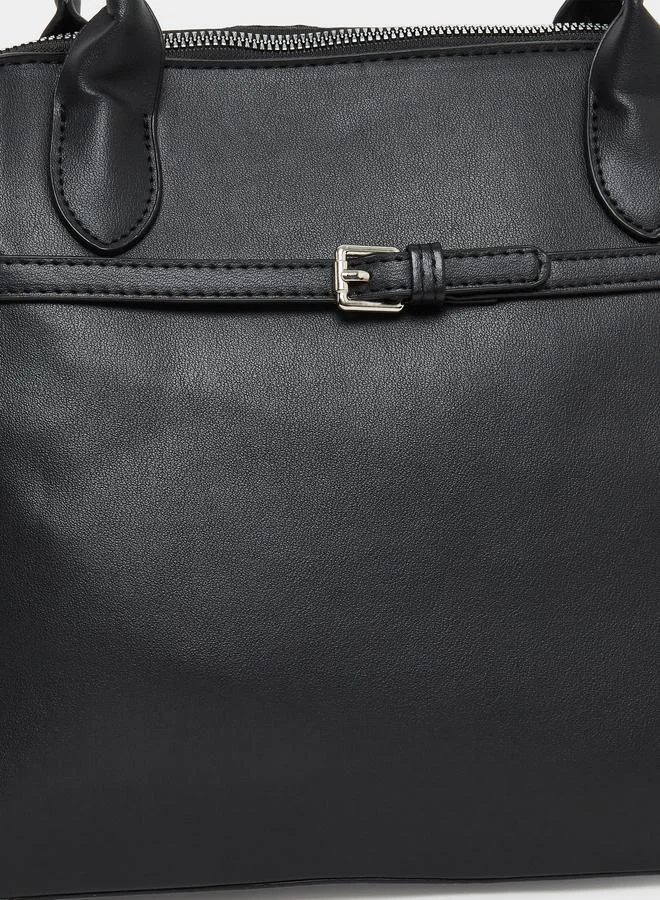 Styli Styli Women Black Top Handle Bag