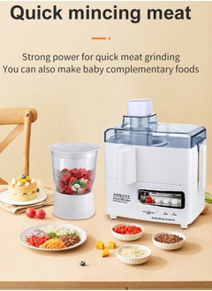 sokany 4-In-1 Food Processor,Multifunction with Juicer, Grinder, Multifunctional Blender,1.5 L 800 W SK-4008,White  - Image 3