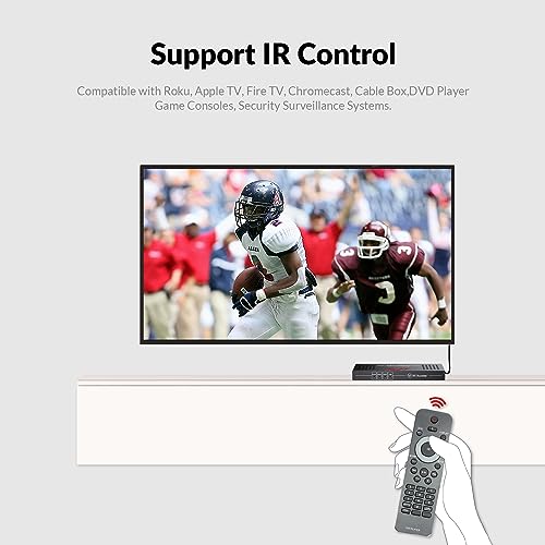 v AV Access AV Access HDBaseT 4K HDMI Extender Over Cat5e/6/6a/7 4K@60Hz 130ft, 1080P@60Hz 230ft, HDR10+, HDMI 2.0 YUV4:4:4, UltraHD, HDCP 2.2, 18Gbps, Plug & Play, IR Return & PoE, Smart EDID(4KEX70-H2) - Image 5